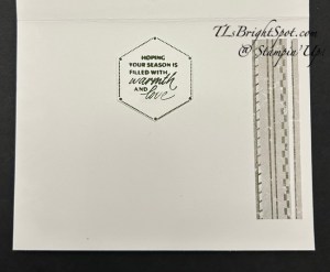 Stampin' Up! Dreamy Snowflakes inside card
