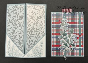 Stampin' Up! Pocket Gatefold w/ All Wrapped Up card & pocket