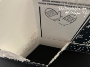 Stampin' Up double z-fold inside look