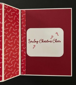 Stampin' Up! Rectangular Box Fun Fold w/ Santa's Hat
